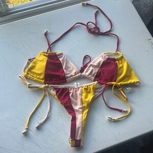 NEW SHEIN Multicolor Bikini Set size L